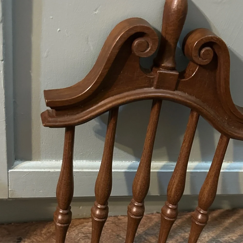 Vintage MCM Elegant Brown Candle Wooden Wall Decor Home Interiors